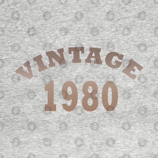 vintage 1980 birthday by omitay